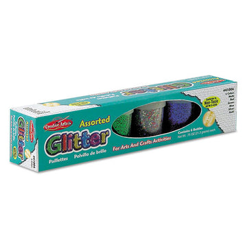 Creative Arts® Charles Leonard Glitter Set, Assorted, 0.75 Oz Shaker-top Jar, 6-set freeshipping - TVN Wholesale